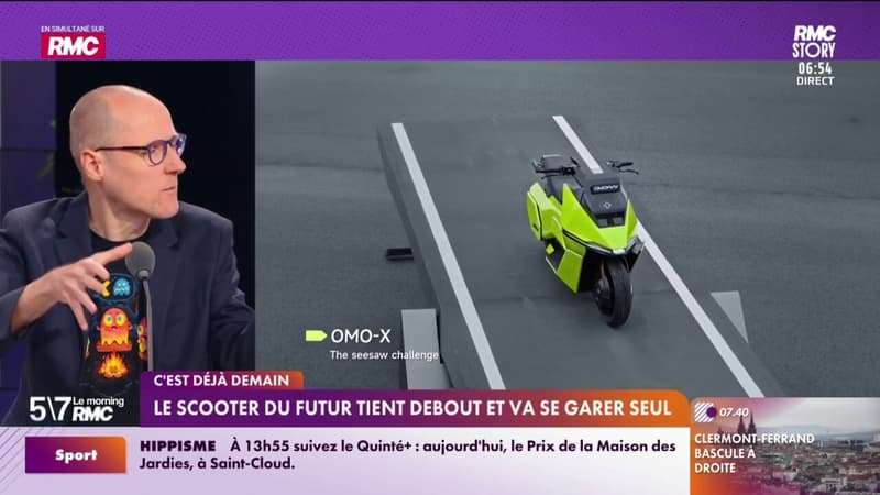 C'est déjà demain - Le scooter du futur tient debout et va se garer seul