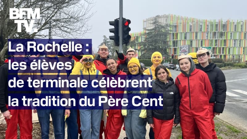 Charente-Maritime: les élèves de terminale célèbrent la tradition du Père Cent, 100 jours avant le Bac