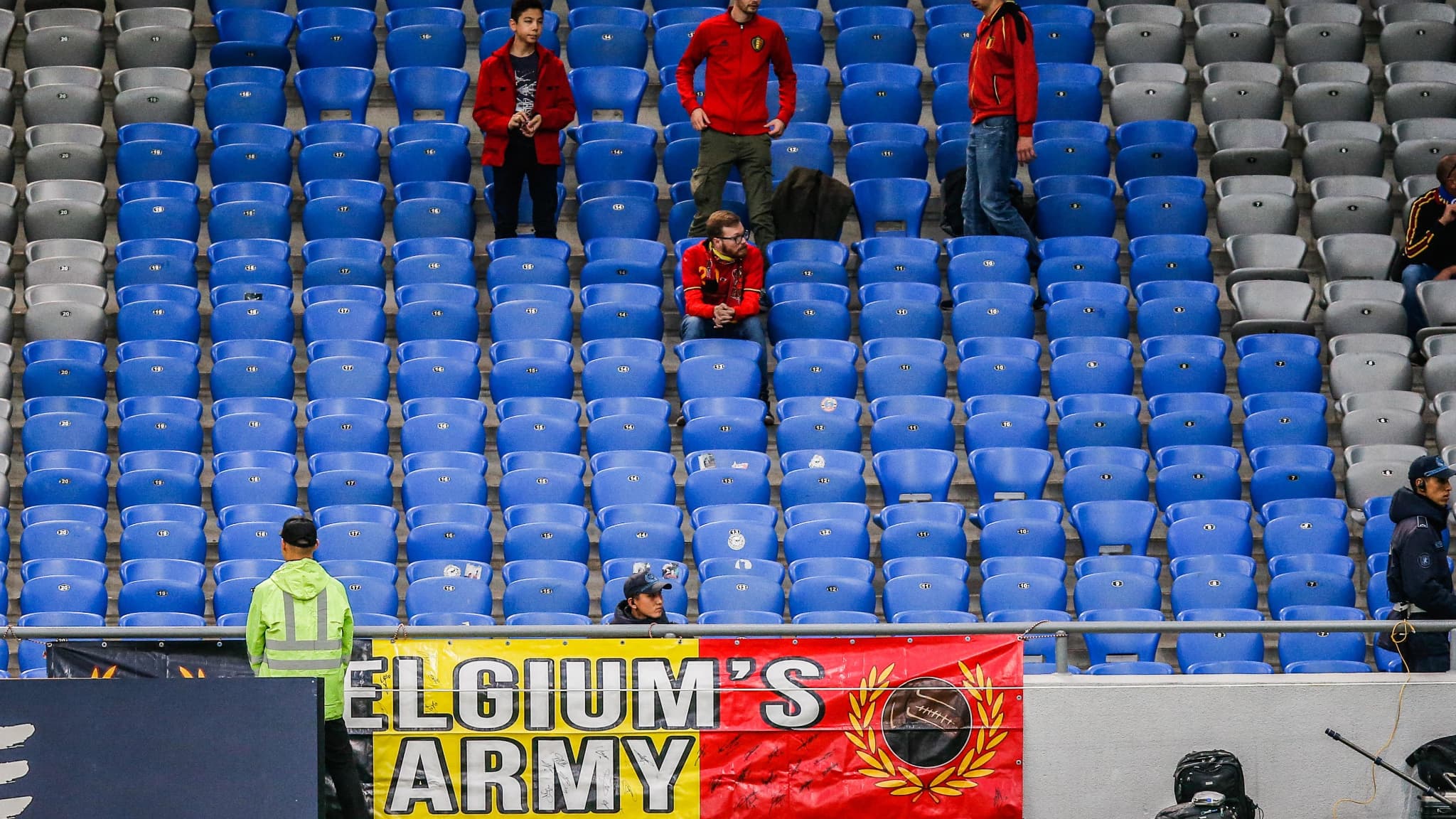 Des supporters de la Belgique au Kazakhstan en 2019
