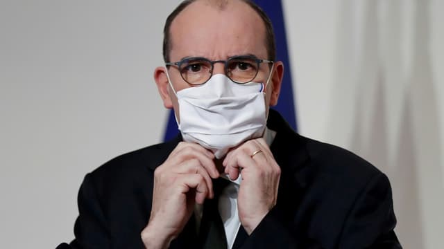 Jean Castex lors d'une conférence de presse à Paris le 9 décembre 2020
