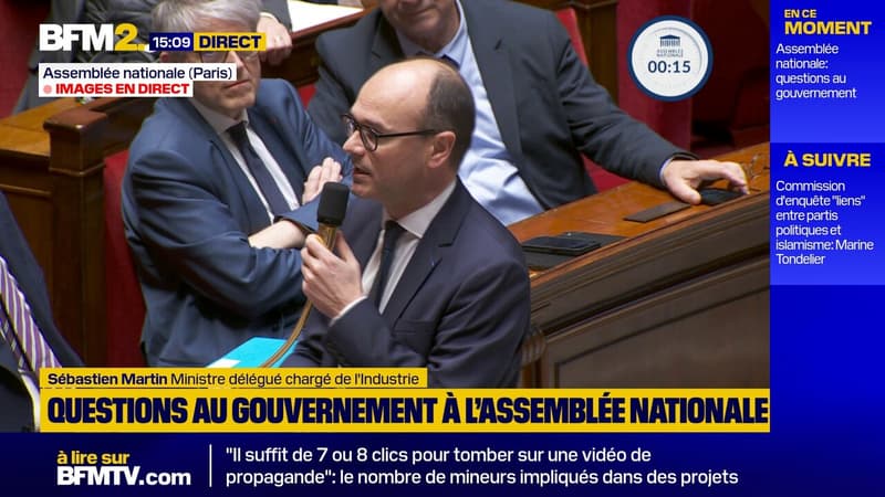 Proposition de nationalisation d'ArcelorMittal: le ministre Sébastien Martin parle d'un "cadeau à Monsieur Mittal"