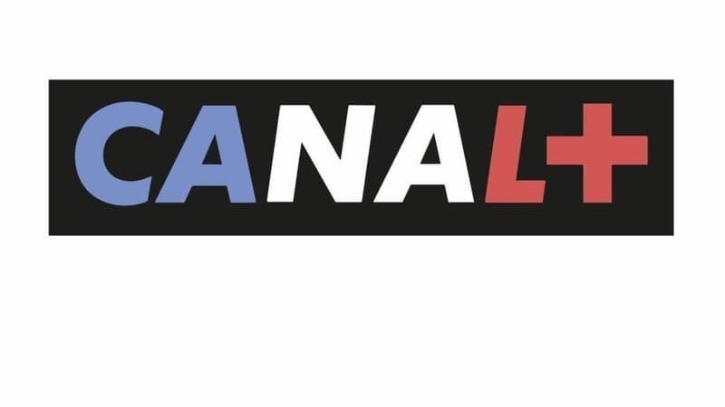 Le logo de Canal+ habillé du drapeau tricolore. 