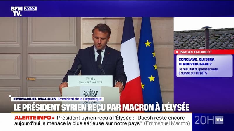 Président syrien reçu à l'Élysée: Emmanuel Macron demande Ahmed al-Chareh de protéger 