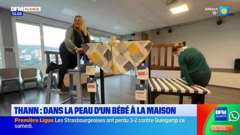 Thann: une maison géante pour se rendre compte des dangers domestiques pour les bébés