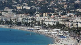 Vue générale de la ville de Nice , le 17 juillet 2016