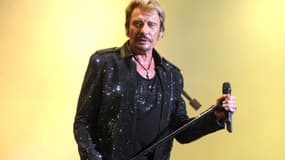 Johnny Hallyday sur scène en septembre 2009