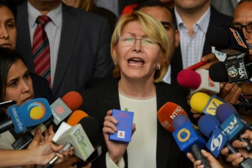Luisa Ortega, la procureure générale, le 8 juin 2017 à Caracas Luisa Ortega, la procureure générale, le 8 juin 2017 à Caracas