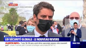 Gabriel Attal que la loi sécurité globale en partie censurée: "Notre ambition de protéger les forces de l'ordre demeure"