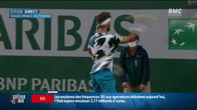 Après 6 h 05 de jeu, le Français Corentin Moutet s’est incliné au 1er tour de Roland-Garros