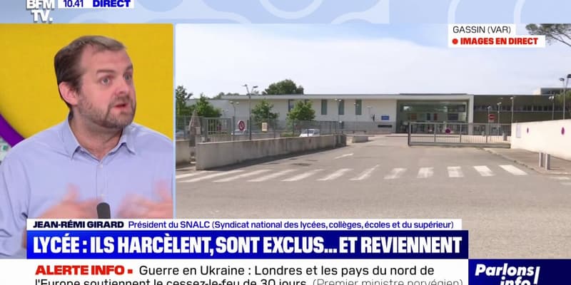 Lycéens harceleurs dans le Var: "Tout le monde soutient la victime", affirme Jean-Rémi Girard (SNALC)