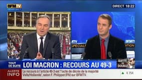 BFM Story: Édition spéciale Loi Macron: utillisation du 49.3: un "aveu de faiblesse" ? - 17/02