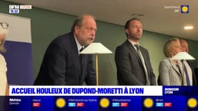 Accueil houleux de Dupond-Moretti à Lyon