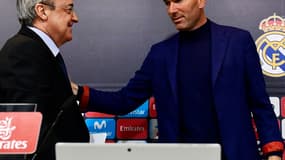 Florentino Pérez et Zinedine Zidane