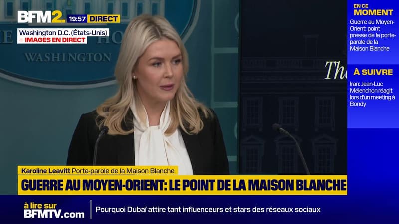 Iran: "Le président Trump s'attend à ce que toute l'Europe coopère", dit la porte-parole de la Maison Blanche