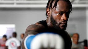 Deontay Wilder à l'entraînement en septembre 2022