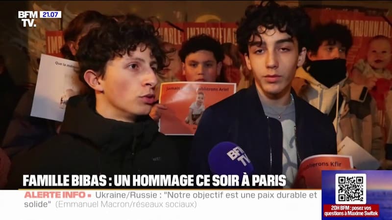 LE REPORTAGE DU 20H - Famille Bibas: un hommage organisé ce jeudi soir à Paris