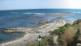 Une partie du littoral basque situé à Bidart