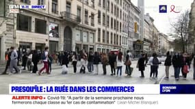 Presqu'île : la ruée dans les commerces à Lyon