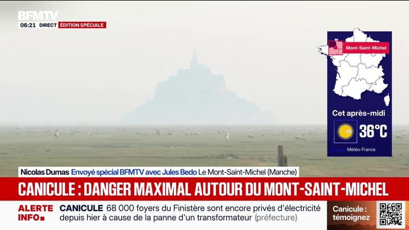 "Les remparts c'était une fournaise": comment le Mont Saint-Michel s'adapte à la canicule?