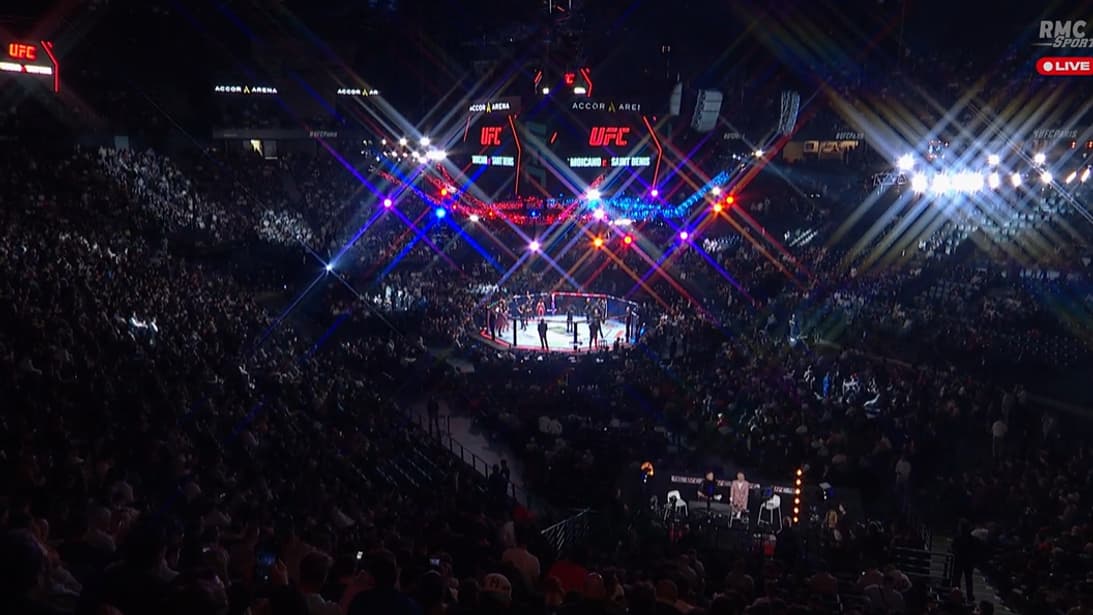 L'Accor Arena de Bercy, bien rempli dès 18h30 pour cet UFC Paris 2024