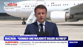 "Nous avons besoin d'une majorité solide" déclare Emmanuel Macron