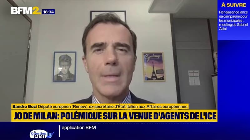 Policiers de l'ICE aux JO de Milan: "Pas nécessaire et pas opportun", dénonce l'eurodéputé Sandro Gozi