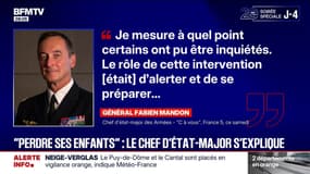 "Perdre ses enfants": le chef d'état-major des Armées revient sur la polémique suscitée par ses propos