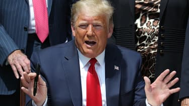 Donald Trump lors d'une conférence à la Maison Blanche le 5 juin 2020