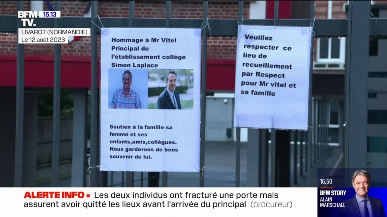 Mort Dun Principal De Collège à Lisieux Deux Personnes Interpellées