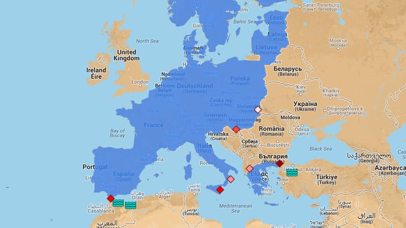 BFMTV.com fait le point sur les voies d'accès empruntées par les migrants pour pénétrer dans l'espace Schengen.