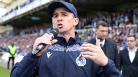 L'Anglais Joey Barton lors de son passage comme entraîneur aux Bristol Rovers, mai 2022