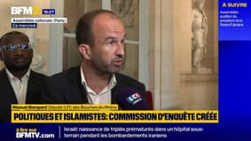Manuel Bompard reacts to the creation of the commission on the links between policies. Islamist networks mathilde panot (lfi), "france under
