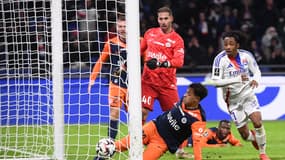 Khalil FAYAD lors d'OL-Montpellier, le 04/01/2025