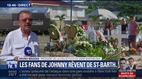 Johnny inhumé à Saint-Barthélemy: les fans veulent à tout prix venir se recueillir sur sa tombe