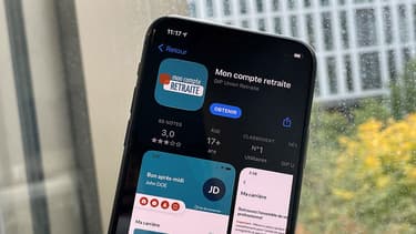 L'application "Mon Compte Retraite" sur l'App Store d'iOS