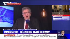 Projet de loi immigration: "Rien n'obligeait monsieur Macron à reprendre le texte du Sénat", affirme Jean-Luc Mélenchon (LFI)
