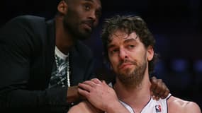 Pau Gasol avec Kobe Bryant en 2013