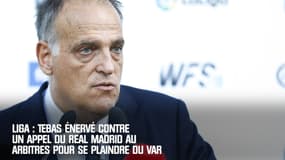 Liga : Tebas énervé contre un appel du Real Madrid aux arbitres pour se plaindre du VAR