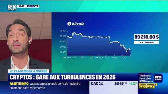 Le placement à suivre : Cryptos, gare aux turbulences en 2026 - 21/01