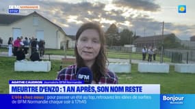 Meurtre d'Enzo à La Haye-Malherbe: l'émotion de ses proches un an après