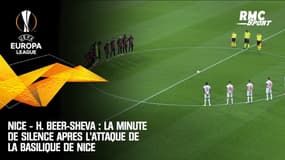 Nice - H. Beer-Sheva : La minute de silence après l'attaque de la basilique de Nice