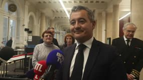 Le nouveau ministe de la Justice, Gérald Darmanin, en déplacement à Amiens le 25 décembre 2024. 