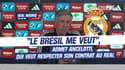 Real Madrid : "Le Brésil me veut", admet Ancelotti, qui veut "respecter" son contrat chez les Merengue