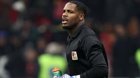 Le gardien de l'AC Milan Mike Maignan face au Genoa le 15 décembre 2024