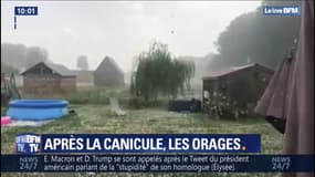 Orages, grêle : après la canicule les intempéries en France 