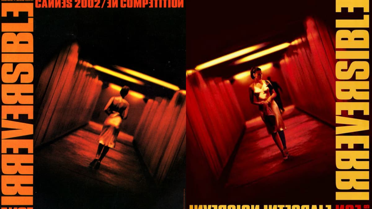 Affiches des deux versions d'Irréversible Affiches des deux versions d'Irréversible