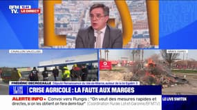 Marges de la grande distribution et des industriels: "Ce n'est pas le nœud du problème", selon Frédéric Decrozaille (Renaissance)