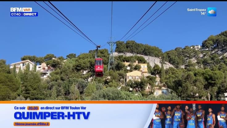 Le télépherique du Mont-Faron en maintenance