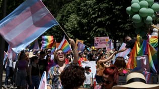 La Gay Pride de Tirana, le 21 mai 2022. Photo d'illustration