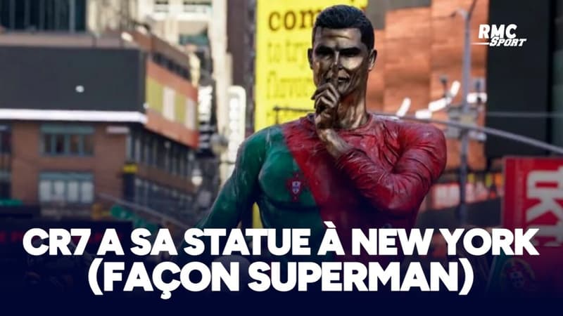 Une statue de Cristiano Ronaldo dévoilée à Times Square